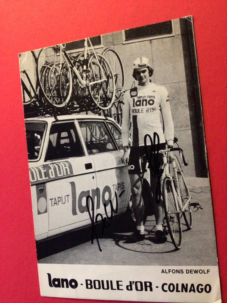 wielerkaart 1979 team lano  fons de wolf signe, Verzenden, Zo goed als nieuw