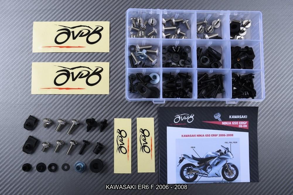 Kuip bouten set voor KAWASAKI ER6 F / N 2006 - 2008, Ophalen of Verzenden, Nieuw