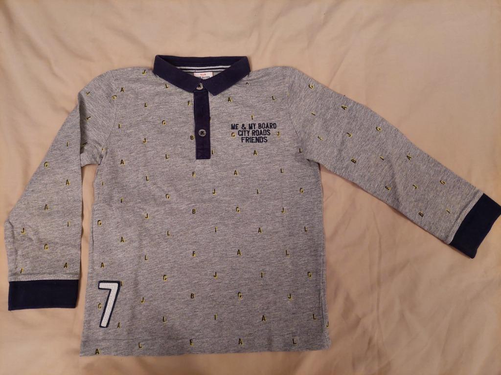 Polo manches longues 5 ans TAPE A L'OEIL gris clair, Enfants & Bébés, Vêtements enfant | Taille 110, Garçon ou Fille, Tape à l'oeil