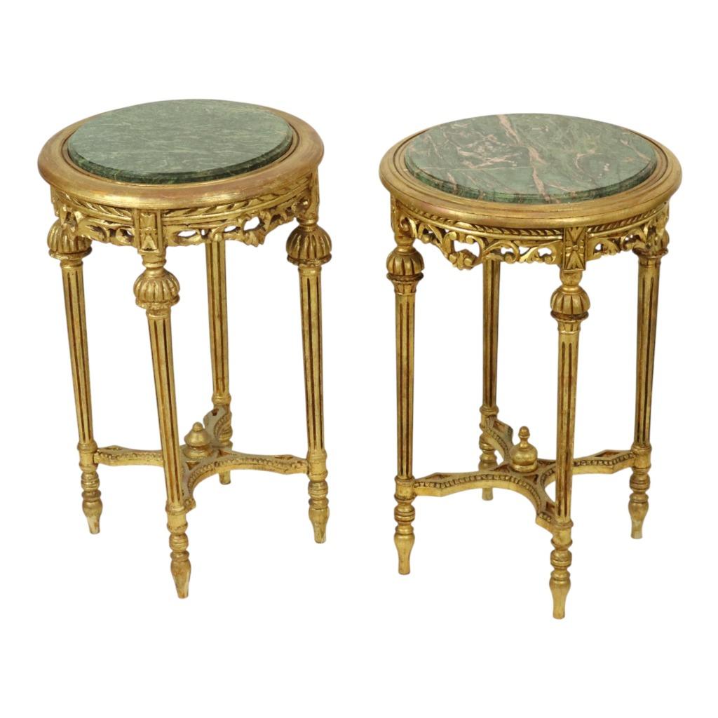 Franse Antieke Bijzettafels Plantentafel Marmer Empire Stijl, Antiek en Kunst, Ophalen