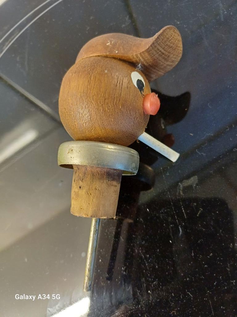 Kurk voor fles in mannetjesvorm., Ophalen of Verzenden