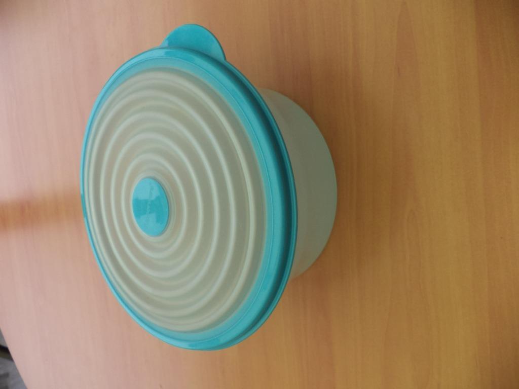 Tupperware pot met deksel, Ophalen of Verzenden, Gebruikt, Blauw, Bak of Kom