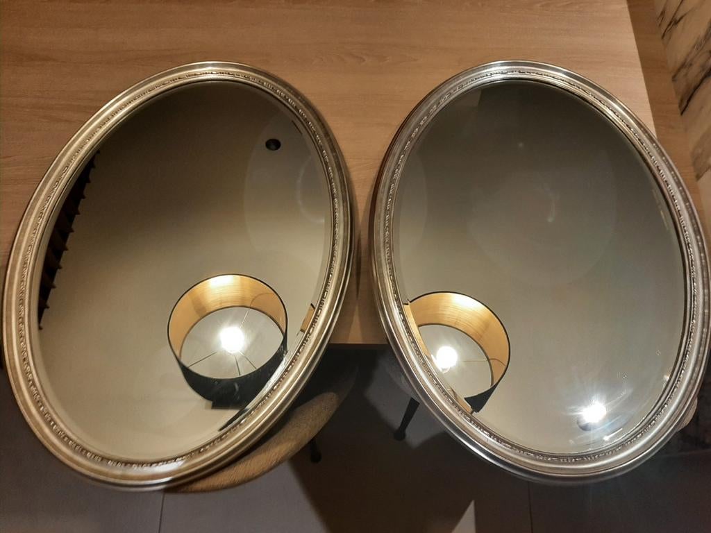 Miroirs ovales vintage 2 pièces, Enlèvement