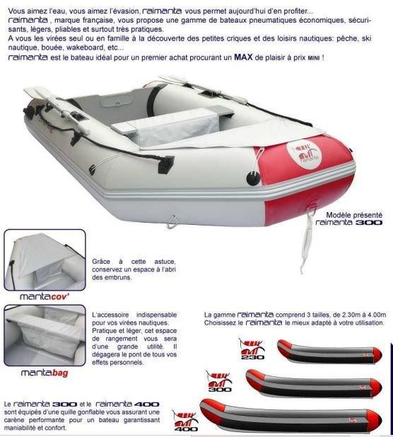 zodiac - Raimanta 300 met beetje werk aan, Watersport en Boten, Gebruikt, Benzine, Minder dan 70 pk, Overige materialen