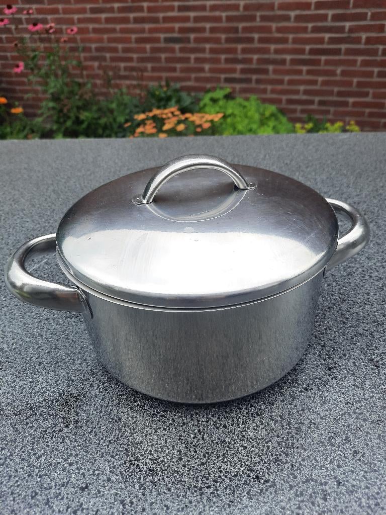 Kookpot Demeyere Silvinox 18/10, Inox, Gebruikt, Keramische plaat, Ophalen