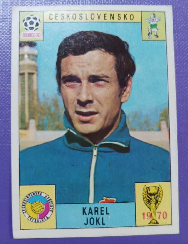 Panini KAART prent anno 1970 voetbal WK Mexico 70 JOKL, Verzenden, Plaatje