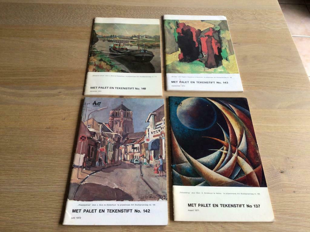 Boekjes arti Alkmaar, met palet entekenstift, jaren zeventig, Boeken, Ophalen of Verzenden, Gelezen