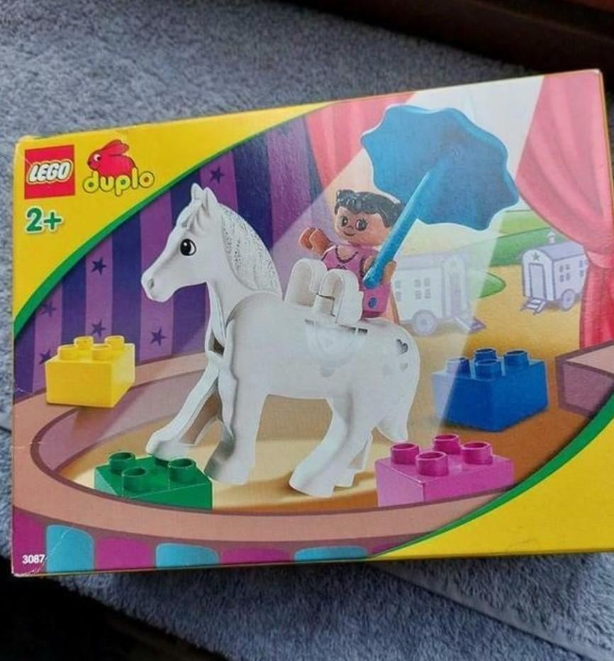Lego duplo set nr 3087: Princess te paard (CI), Kinderen en Baby's, Ophalen of Verzenden, Zo goed als nieuw, Duplo