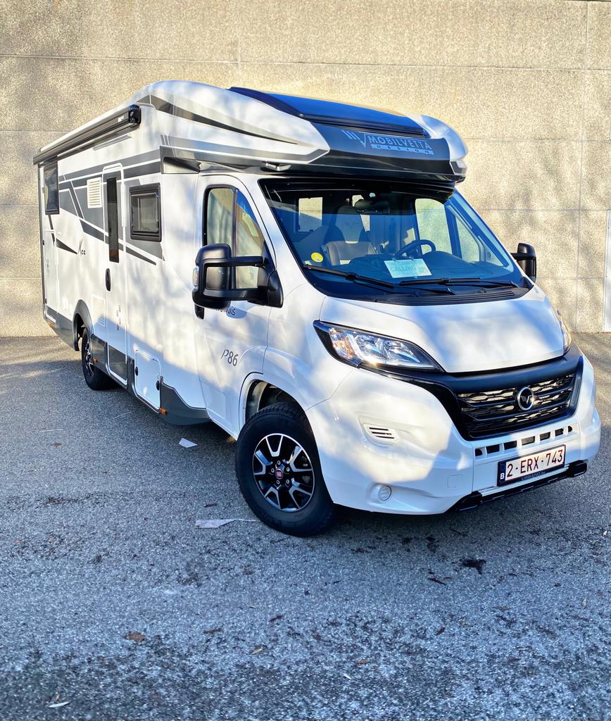 Mobilvetta Camper 2024/2.2 Diesel/1er propriétaire/État neuf, Entreprise, Douche, LPG, Fiat