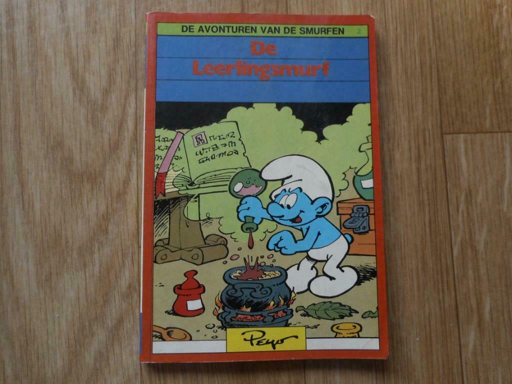 OUDE STRIP DE LEERLINGSMURF, Verzamelen, Ophalen of Verzenden, Zo goed als nieuw, Overige Smurfen, Overige typen