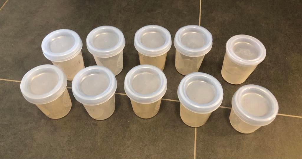 Avent bewaarpotjes 10 stuks., Kinderen en Baby's, Ophalen of Verzenden