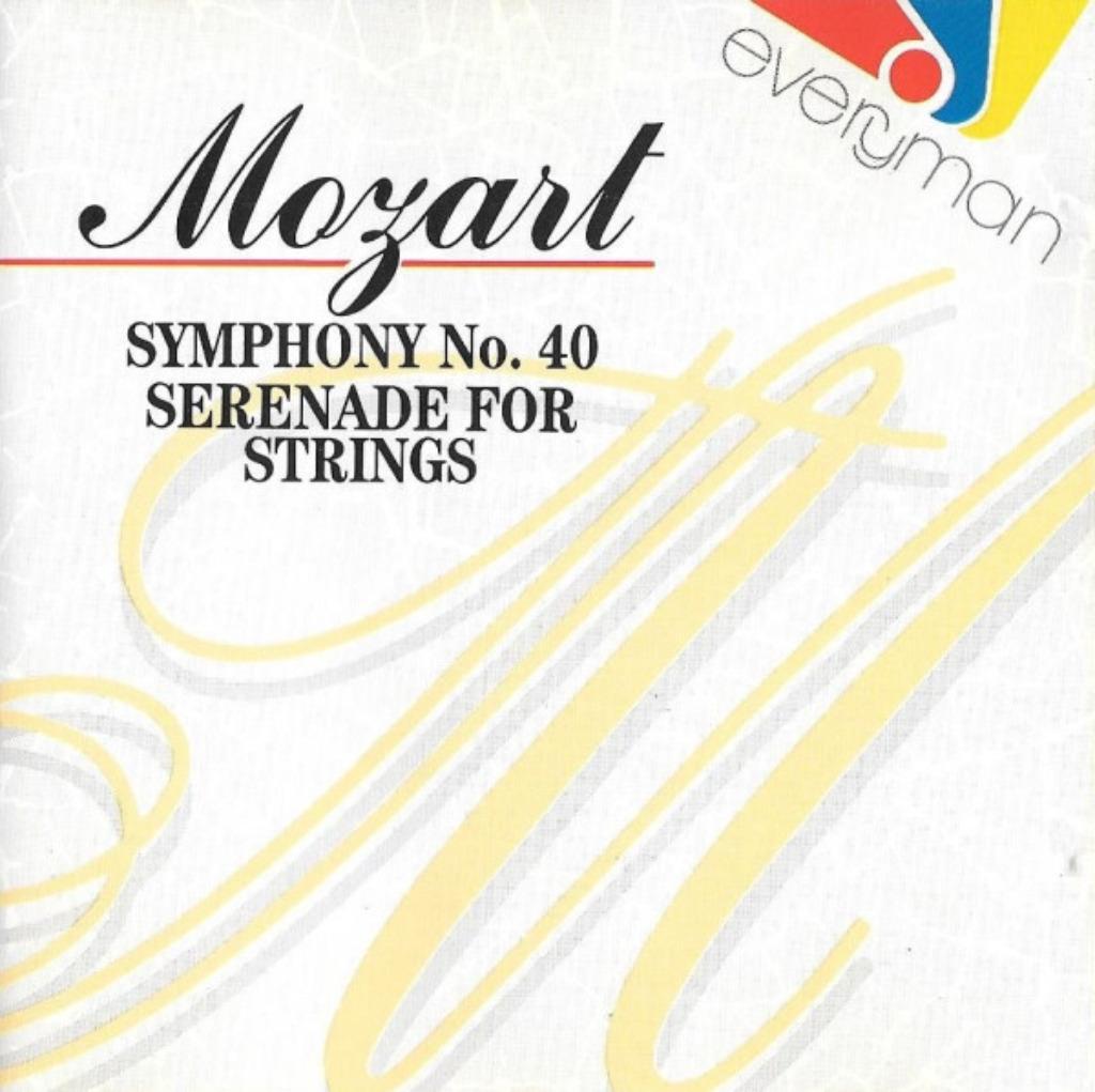 CD MOZART  - Symphony No. 40 - Serenade For Strings, Enlèvement ou Envoi