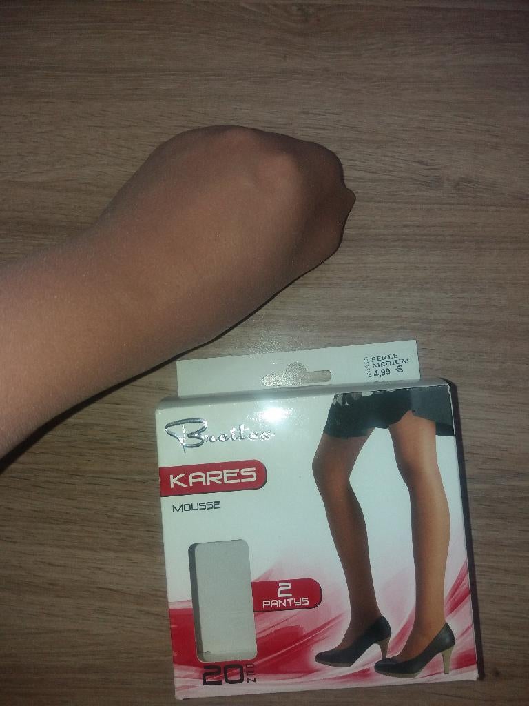 Panty Breitex Kares 20den Perle M 2ex/doosje NIEUW, Verzenden, Nieuw, Panty