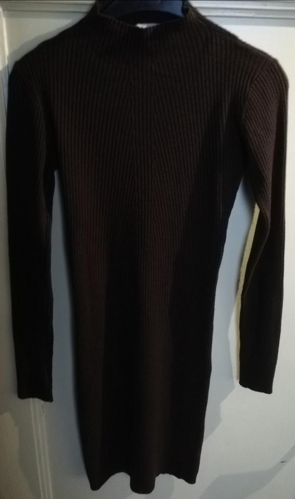 Lolaliza T.S wollen jurk, Kleding | Dames, Jurken, Bruin, Ophalen of Verzenden, Maat 36 (S), Gedragen