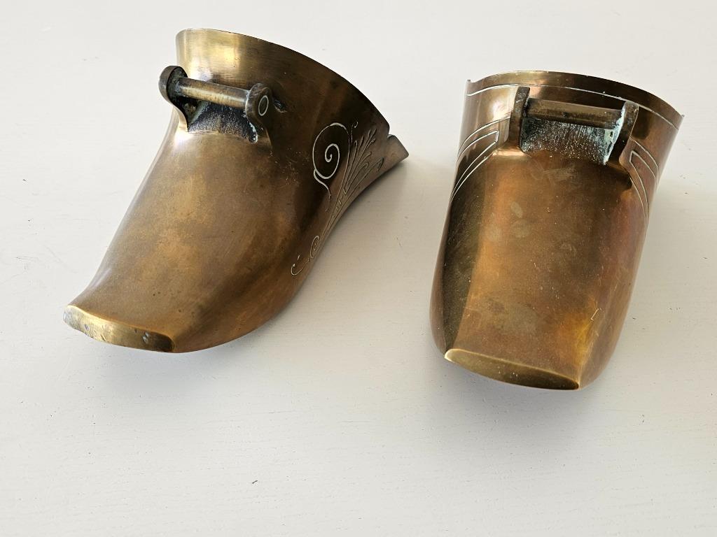 Antieke Stijgbeugels Spaanse Conquistador Zadel Messing-vroe, Ophalen of Verzenden