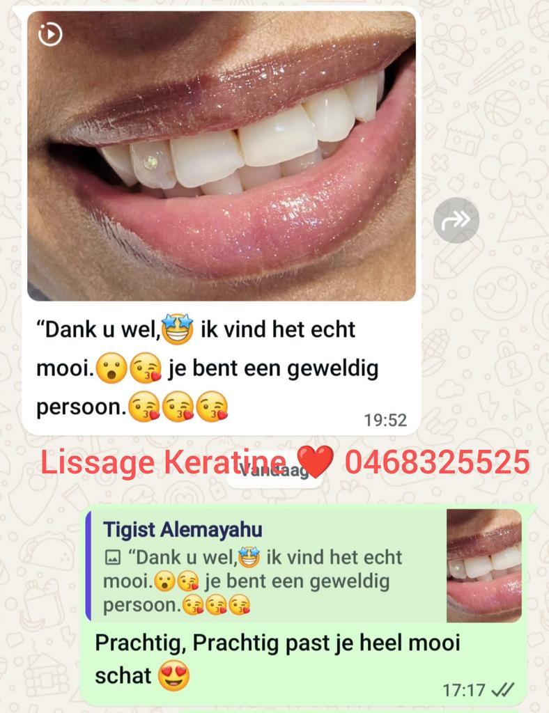 Kératine behandeling en tooth gems. (Kristallen tandsteen), Ophalen, Nieuw