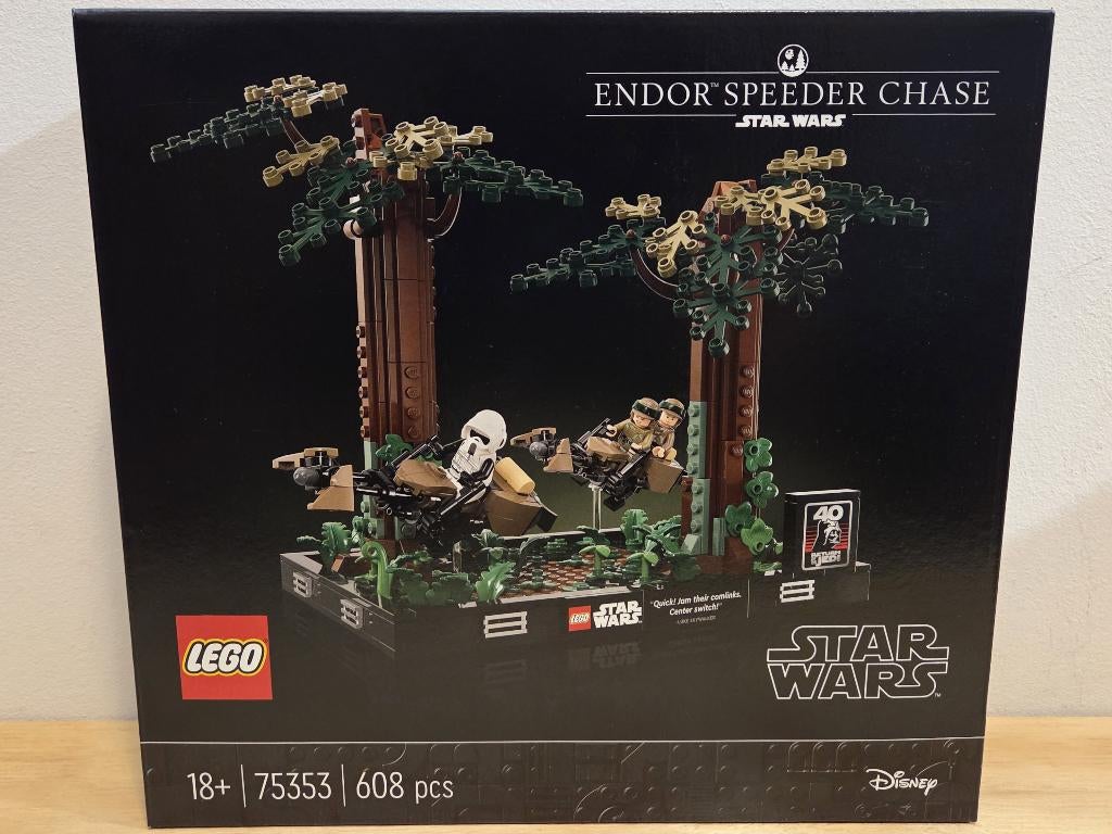 (GESEALD) Lego 75353 Endor Speeder Chase Diorama, Ophalen of Verzenden, Nieuw, Complete set, Lego