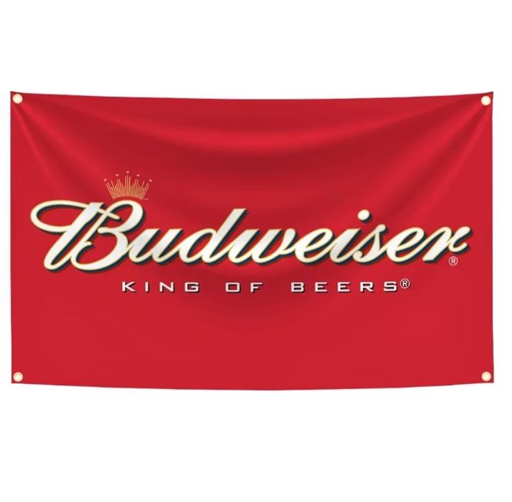 Grote vlaggen Budweiser (150x90cm), Ophalen of Verzenden, Nieuw