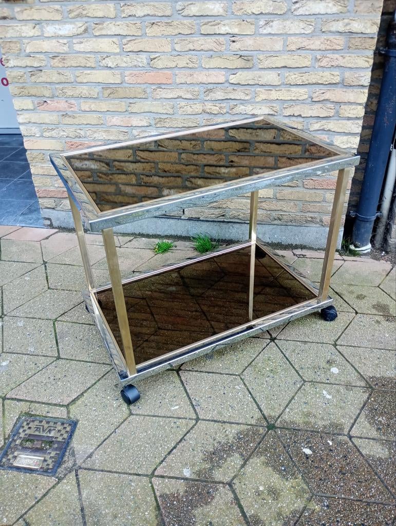 Belgo chrome serveertafel, Ophalen