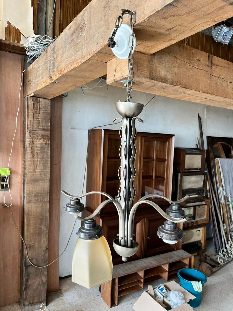 Art nouveau luchter, Antiek en Kunst, Antiek | Verlichting, Ophalen
