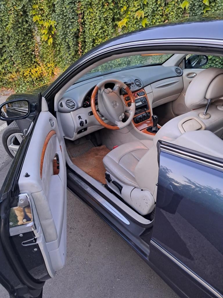 Clk 200 k 209 bleu 2003, Cuir, Achat, Beige, 1595 kg