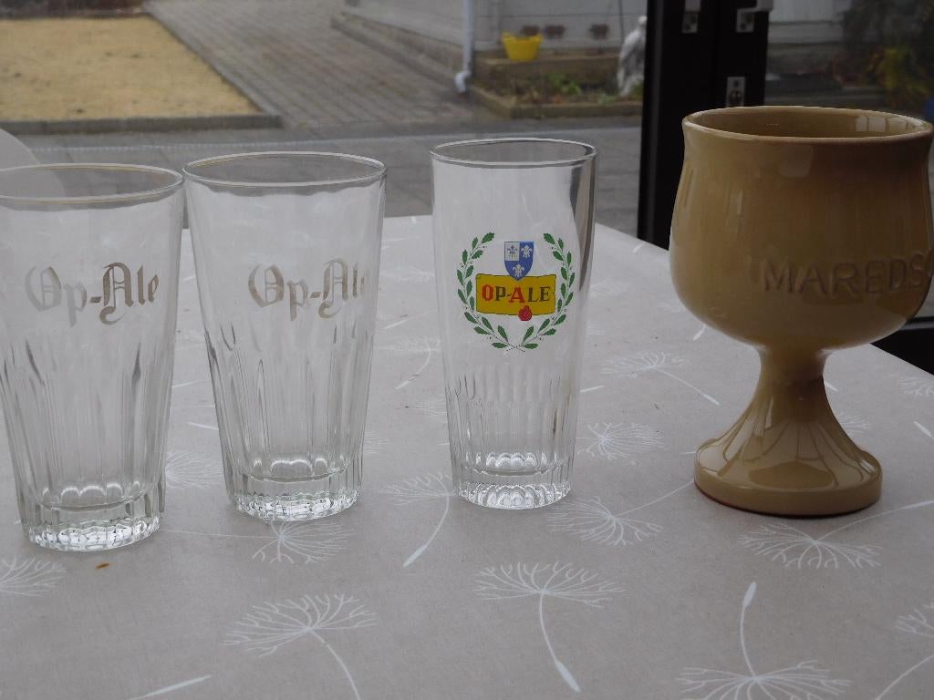 pot à bière+verres à bière, Enlèvement, Comme neuf, Verre à bière
