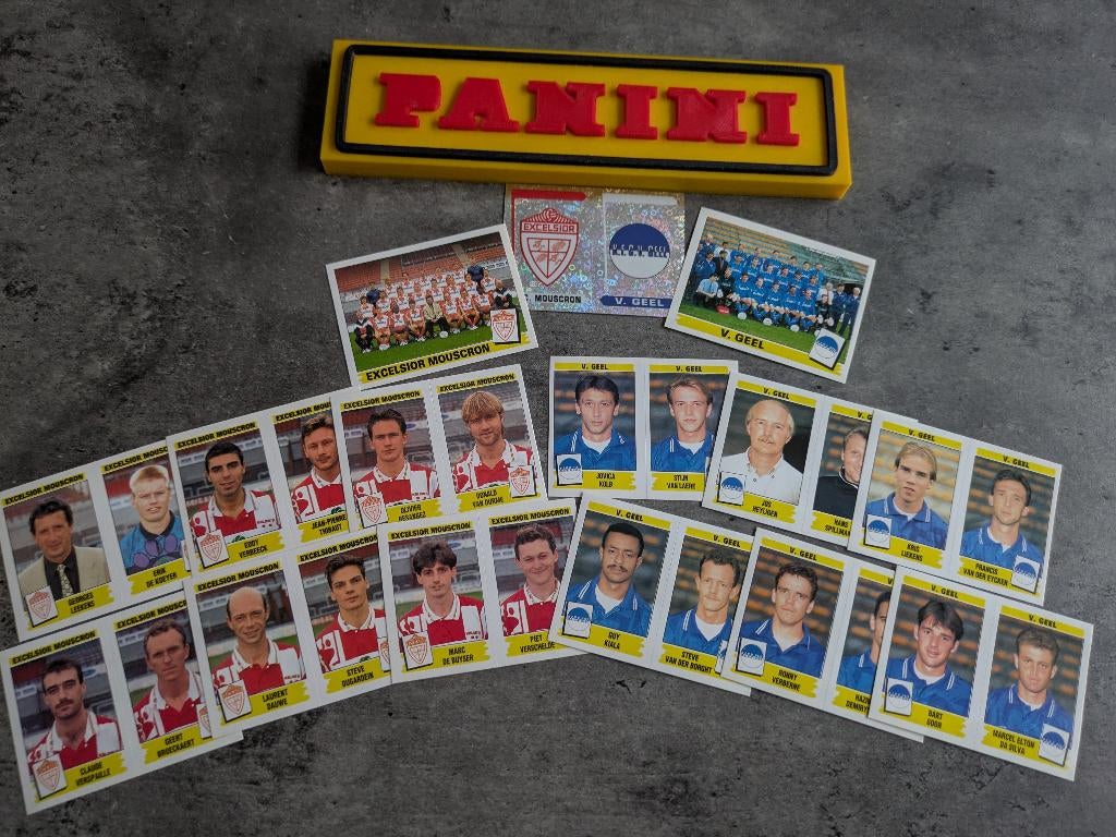 15 AUTOCOLLANTS PANINI FOOTBALL 96 V,GEEL/MOUSCRON EXC, Enlèvement ou Envoi, Neuf