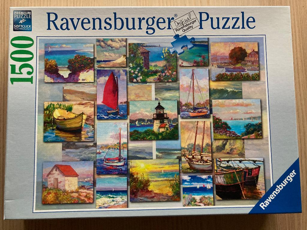 puzzel 1500 stukjes zeezicht-schilderijen, Enlèvement ou Envoi