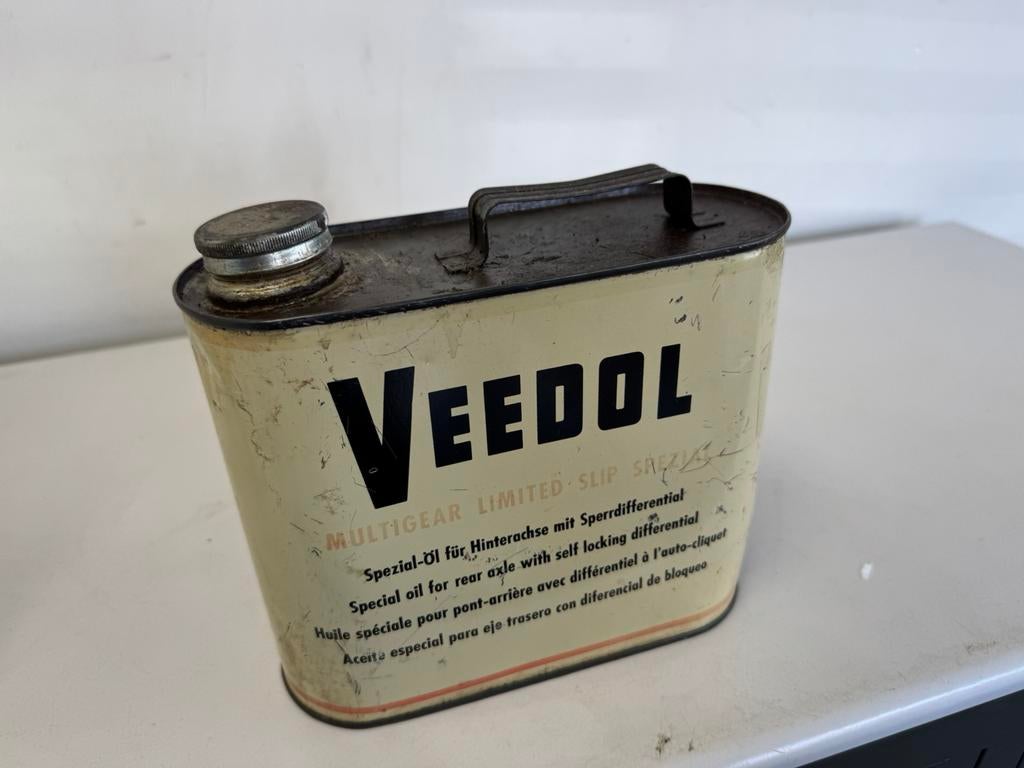 Ancienne boîte à huile Veedol, Collections, Marques & Objets publicitaires, Enlèvement ou Envoi, Utilisé, Emballage