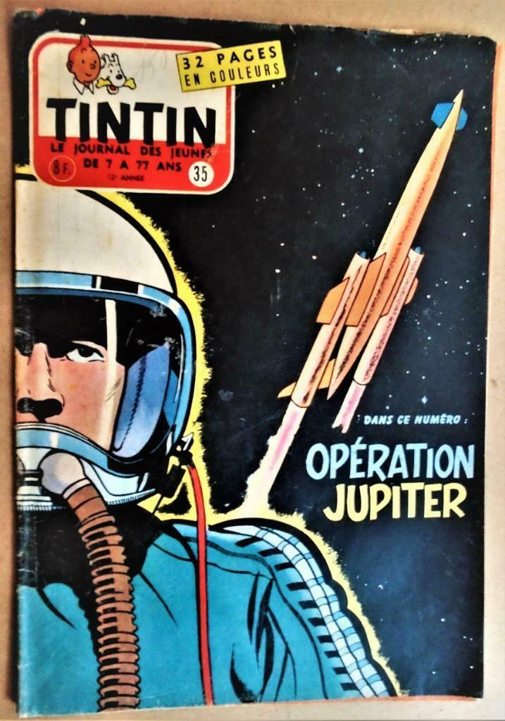 Tintin, Le Journal des Jeunes de 7 à 77 ans - 1957 - n°35, Ophalen of Verzenden, Gelezen, Overige typen