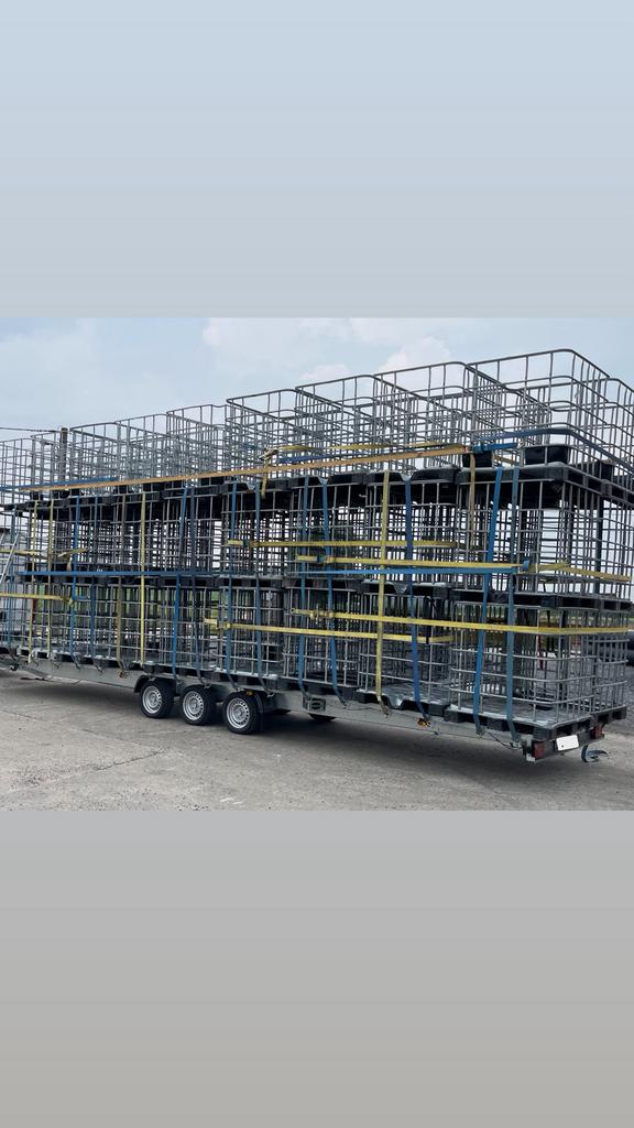 Cage IBC pour stockage de bois ou tuiles. LIVRAISON possible, Jardin & Terrasse, Enlèvement ou Envoi