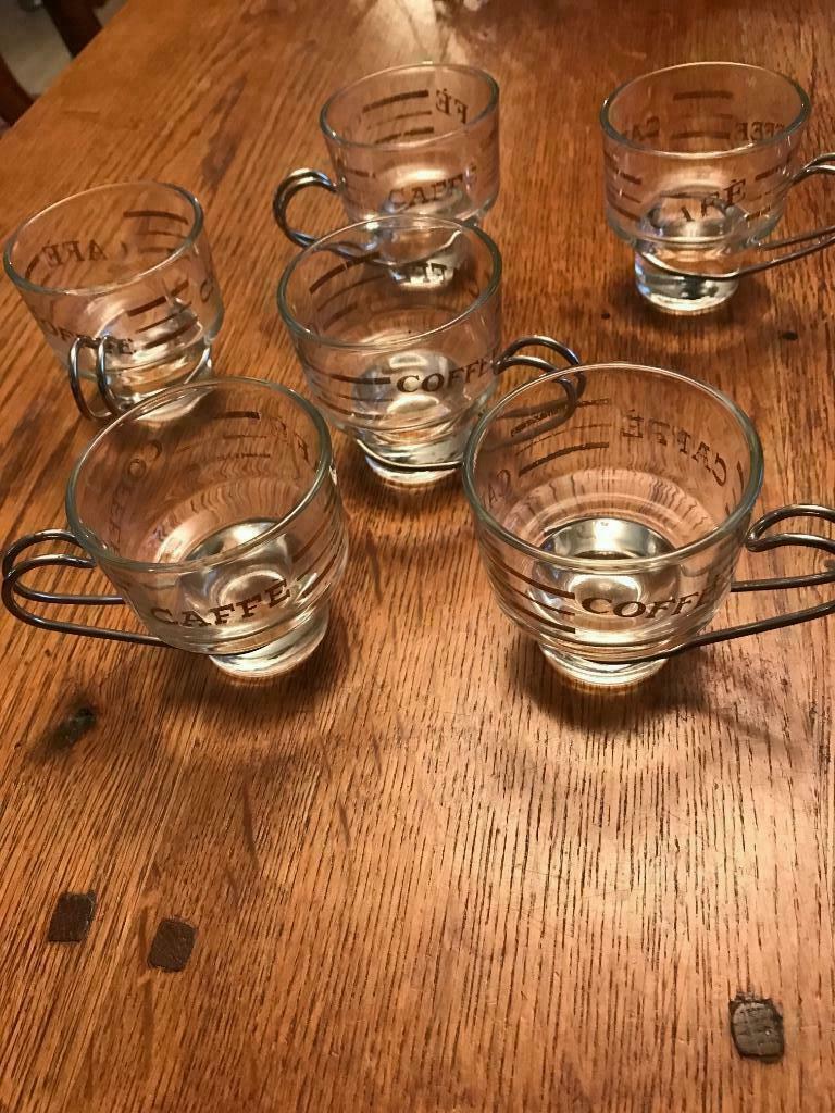 6 tasses à café, Ophalen of Verzenden