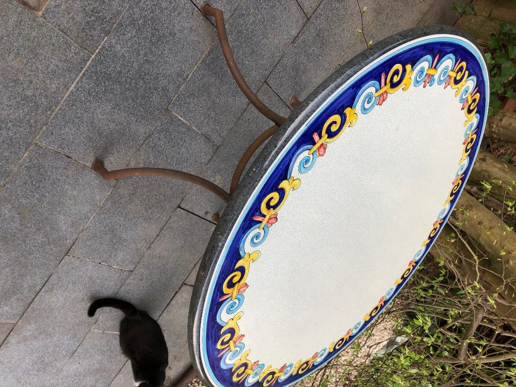 Table en pierre de lave, Ophalen, Nieuw, Rond, Overige materialen