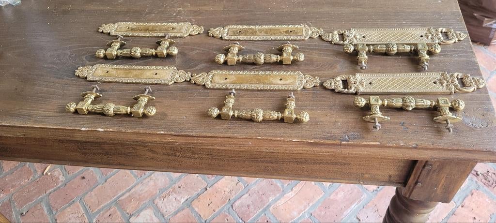 Mooie bronzen handvatten, Antiek en Kunst, Ophalen