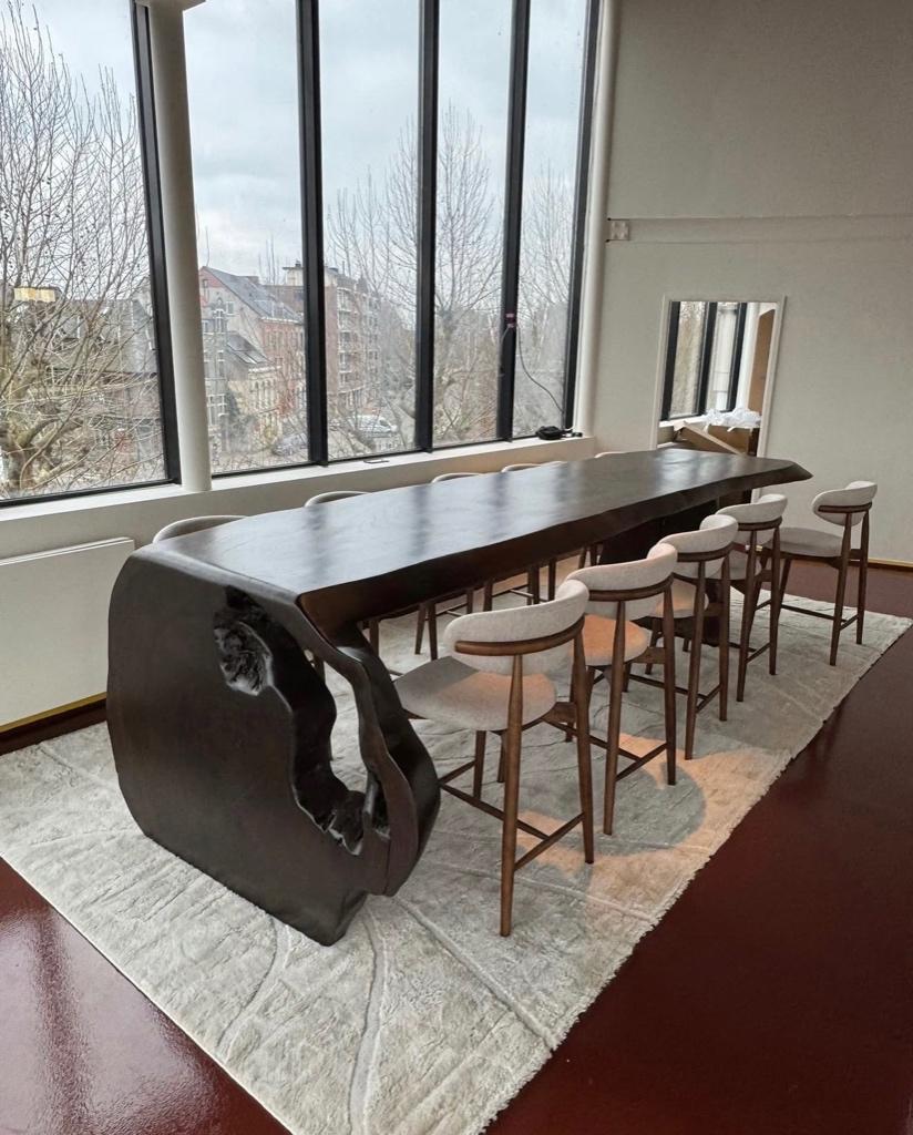 Hardhout, suar, eik,  bureel , boomstamtafel, vergadertafel, Genstraat 75, 9700 Oudenaarde, Nieuw, Ophalen of Verzenden, Info@boomstamtafel.net