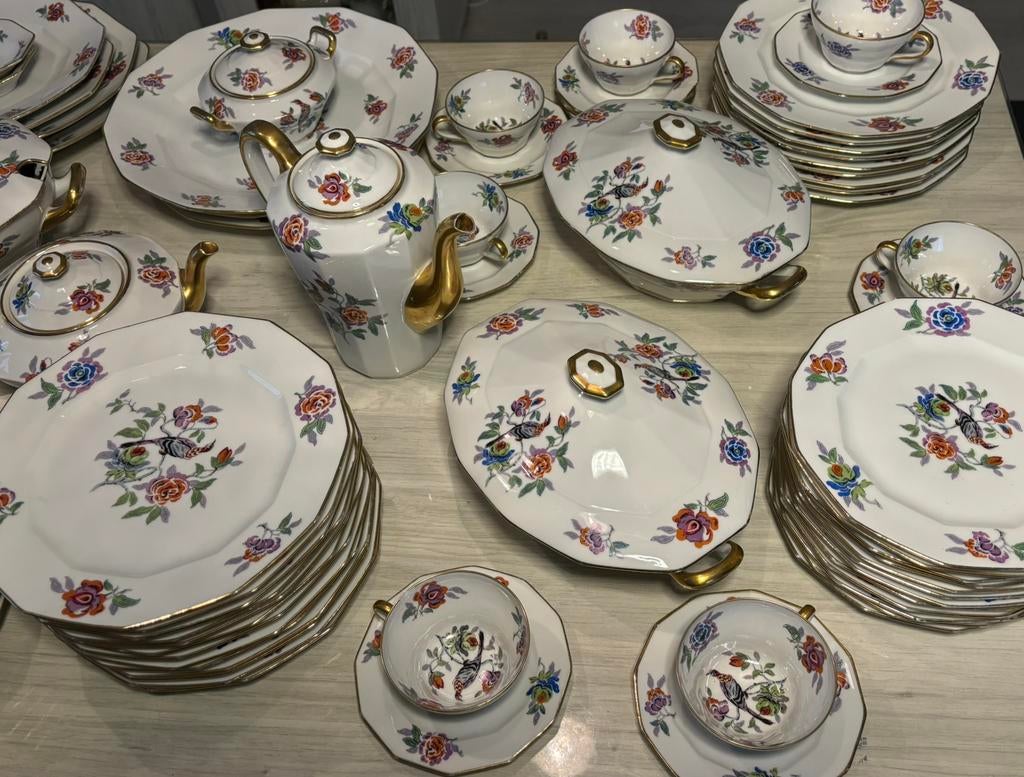 Service de table antique Charles Ahrenfeldt Limoges, Antiek en Kunst, Antiek | Servies compleet, Ophalen of Verzenden
