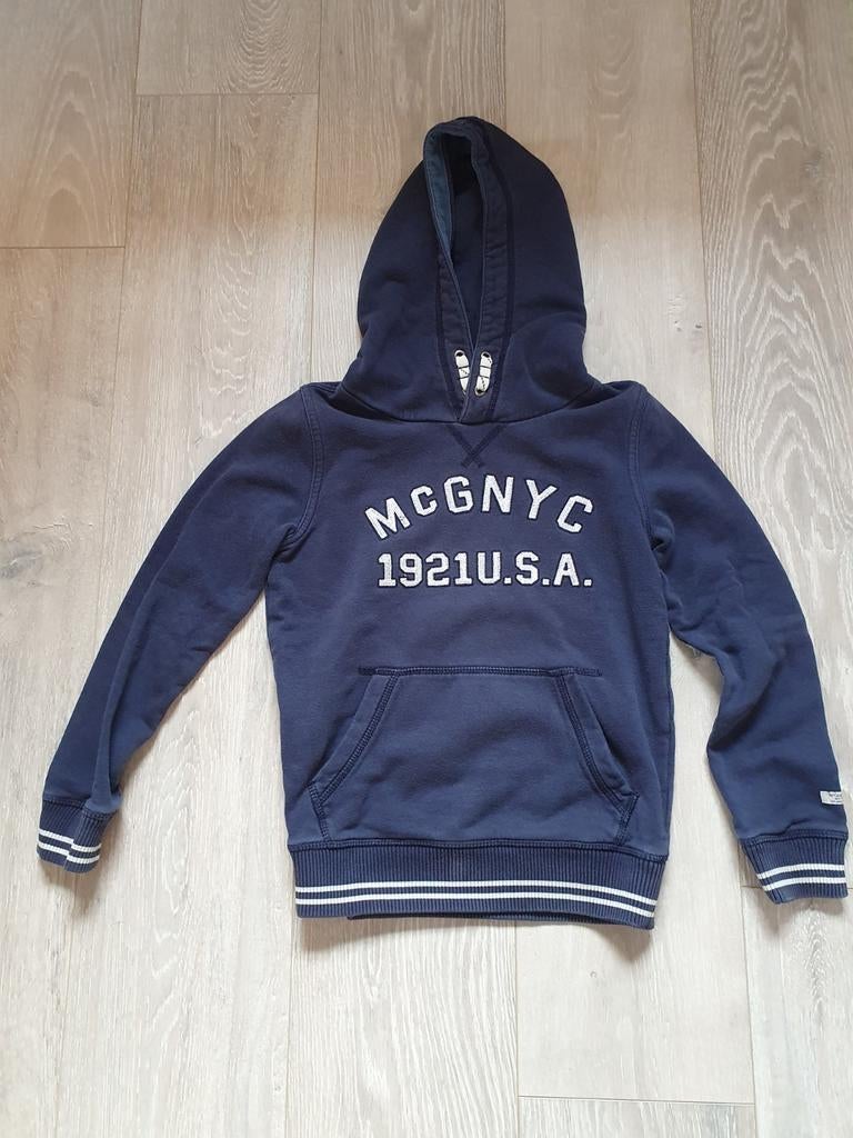 Donkerblauwe hoodie McGregor maat 140, Ophalen of Verzenden, Gebruikt