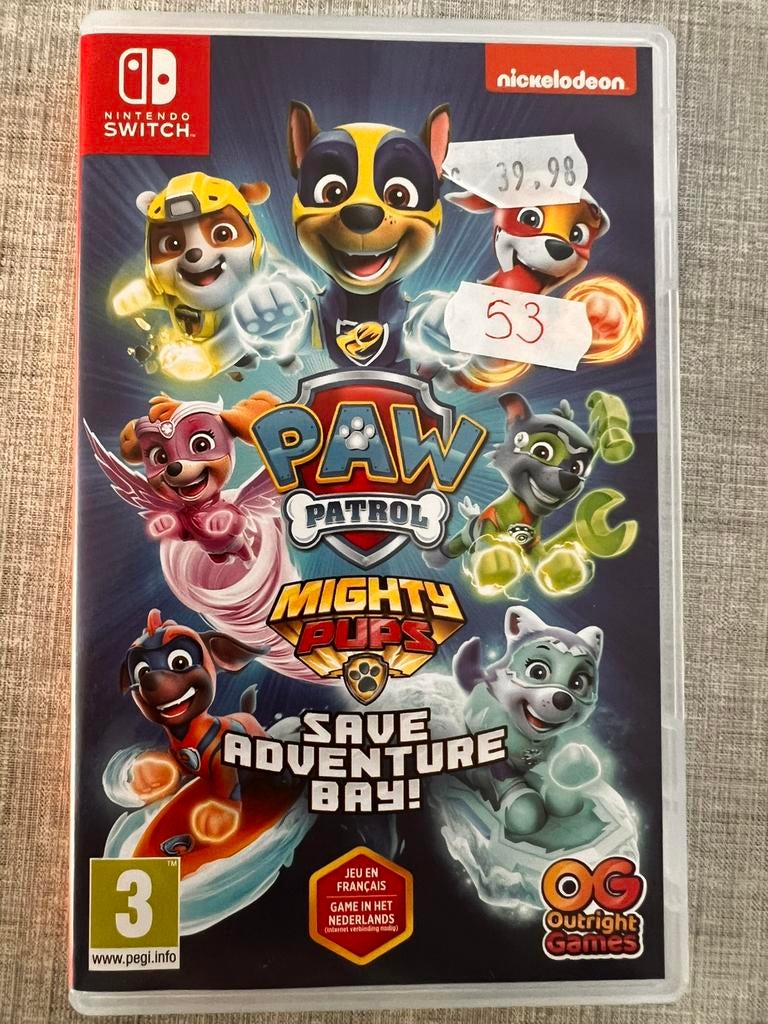 Paw Patrol: Mighty Pups Save Adventure Bay!, Ophalen, Overige genres, 2 spelers, Zo goed als nieuw