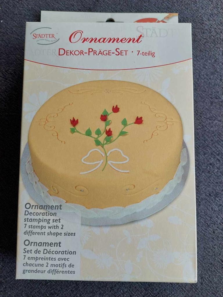 Städter Ornament Decoration-stamping set, Ophalen of Verzenden, Zo goed als nieuw, Taarten of Cupcakes, Overige typen
