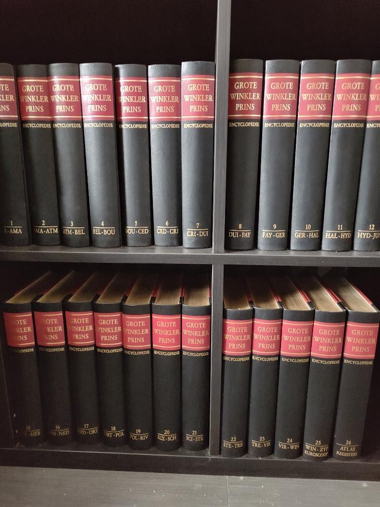 26 delige encyclopedie Winkler Prins 9de druk, Série complète, Général, Enlèvement, Utilisé
