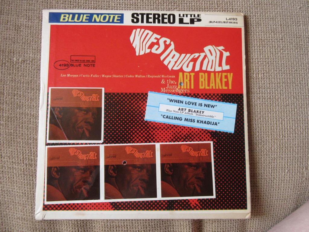 Art Blakey & The Jazz Messengers – Indestructible L4193, Enlèvement ou Envoi, Utilisé, 7 pouces, EP