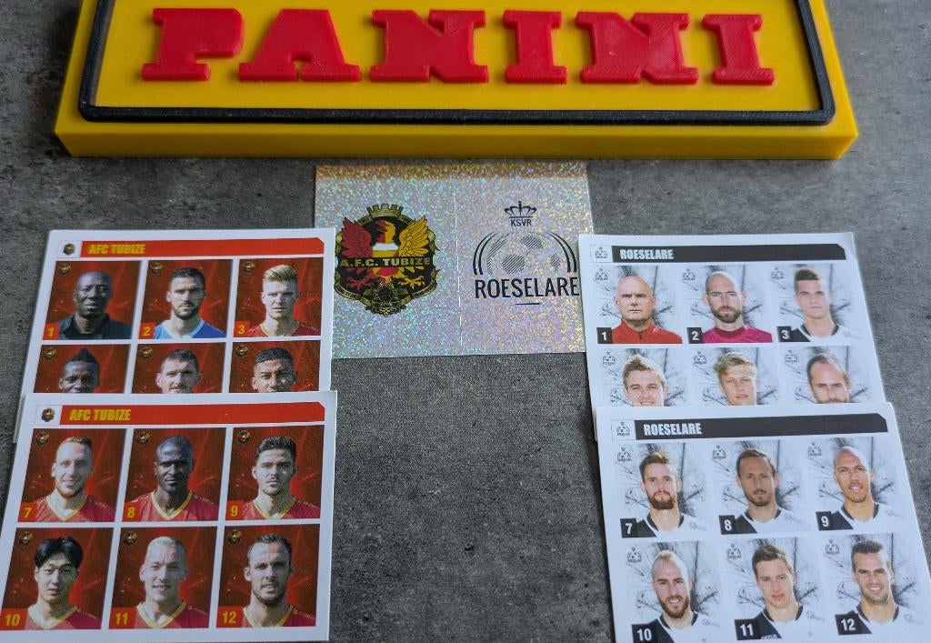LOT DE 5 AUTOCOLLANTS PANINI FOOTBALL 2018 TUBIZE/ROULERS, Enlèvement ou Envoi, Neuf