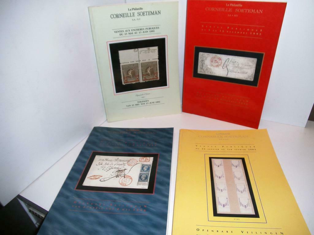 Lot de 4 catalogues d'enchères Soeteman (Post-0028), Timbres & Monnaies, Timbres | Accessoires, Catalogue, Enlèvement ou Envoi