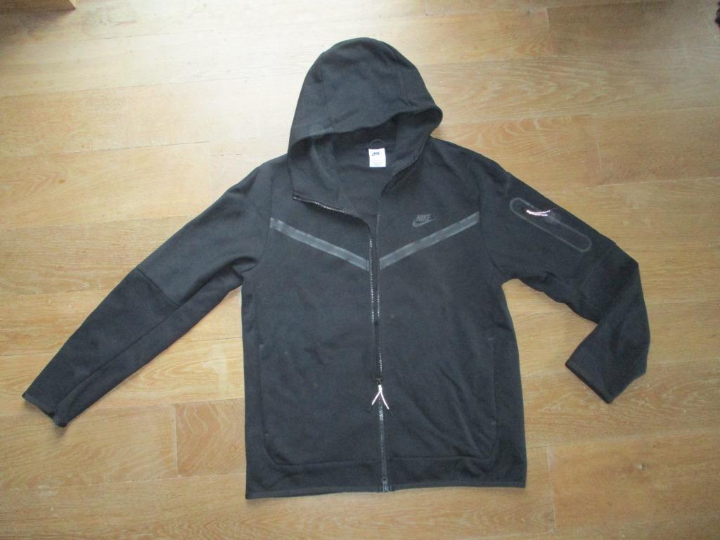 nieuwe Nike sportswear tech fleece hoodie jas vest, Kleding | Heren, Truien en Vesten, Nieuw, Maat 52/54 (L), Zwart, Ophalen of Verzenden