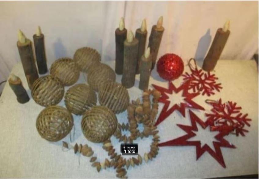 Mooie Partij Kerst Versiering, Diversen, Kerst, Ophalen of Verzenden, Zo goed als nieuw