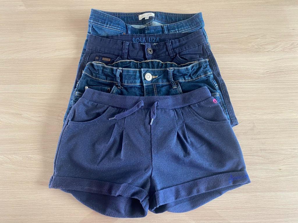 pakket shorts - maat 164 - 4 stuks, Kinderen en Baby's, Kinderkleding | Maat 164, Ophalen of Verzenden, Gebruikt, Meisje, Broek