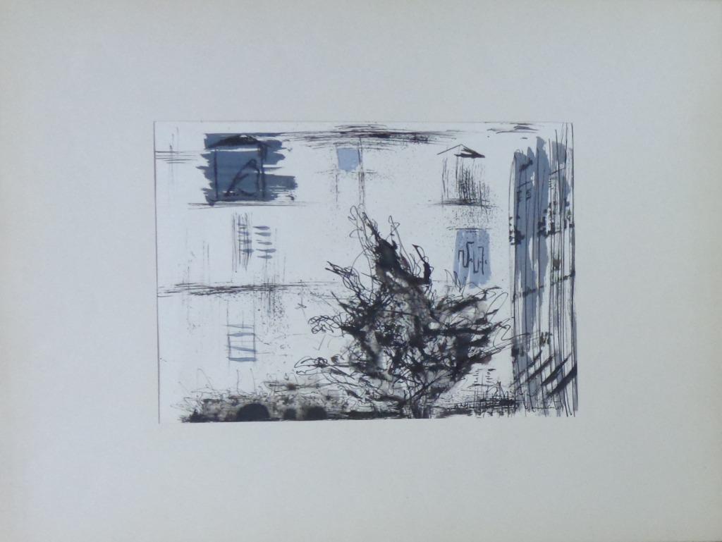 JAN VAERTEN / GEBOUW / ORIGINEEL WERK / 50x65cm / SIG, Ophalen of Verzenden