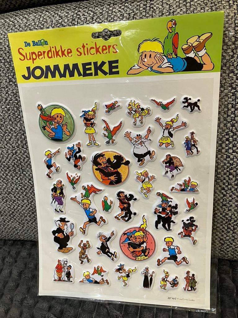 Super dikke stickers jommeke jef nys nieuw in verpakking, Verzamelen, Ophalen of Verzenden, Nieuw