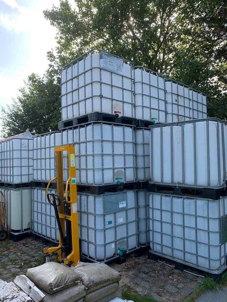 IBC 1000 liter stalen of kunststof pallet !!, Ophalen of Verzenden, Kunststof