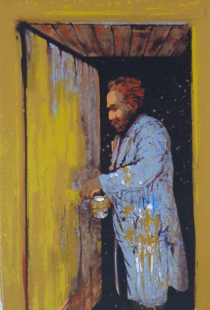 HUGO  HEYRMAN / VINCENT VAN GOGH / KLEURLITHO / 89x63cm SIG, Ophalen of Verzenden